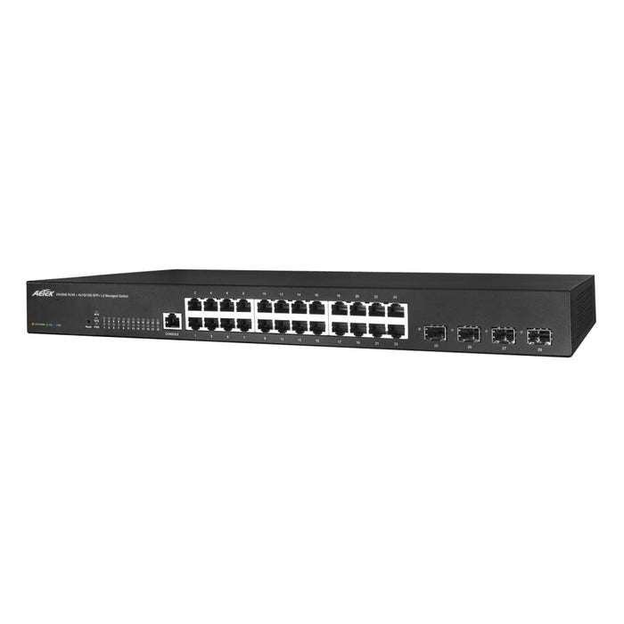 Aetek  C60-00F-012 - 4 Port Managed Gigabit Switch, 4x 1G/10G SFP+, NTS