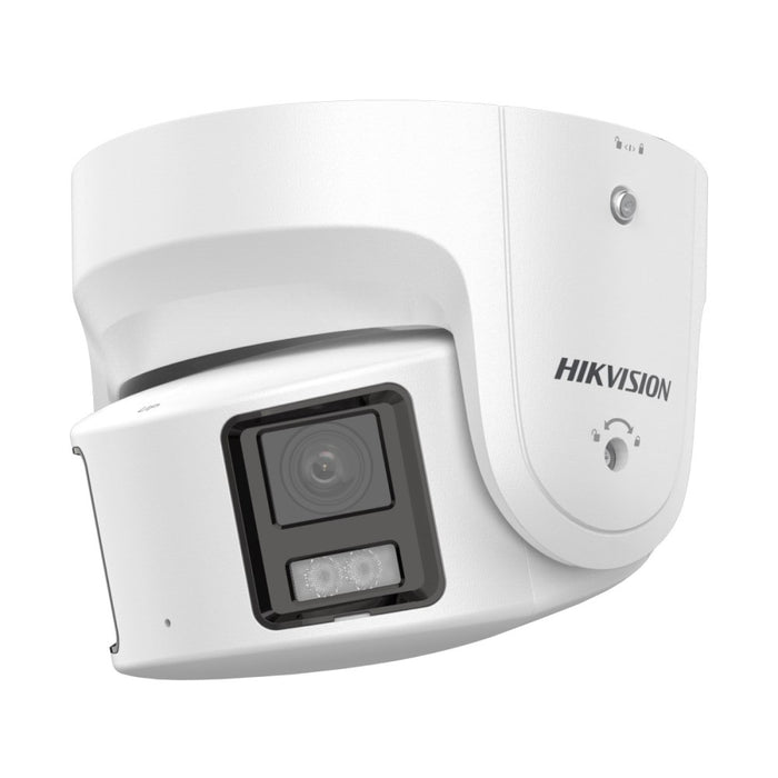 Hikvision 2CD2387GPSL4 - 8MP Outdoor ColorVu Panoramic Turret Camera, WDR, IP67, Dual Lens, 4mm