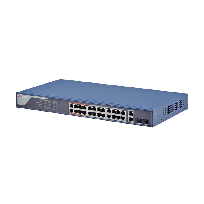 Hikvision 3E1326P-EI 24 Port Managed PoE Switch, 2x Gigabit Uplink, 370W